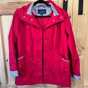 Mackintosh Women’s Size S Red New England Rain Jacket Nautical Coastal Grandma